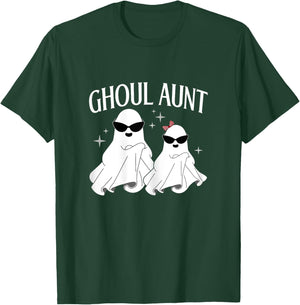 Ghoul Aunt Boo Halloween Trick Or Treat Ghost Aunt Women T-Shirt - T-Shirt | Forest