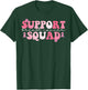 Pink Groovy Support Squad Breast Cancer Awareness Month T-Shirt - T-Shirt | Forest