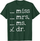 Dr Doctor Doctorate Ph.D Graduation T-Shirt - T-Shirt | Forest