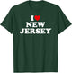 I Love New Jersey - Heart NJ T-Shirt - T-Shirt | Forest