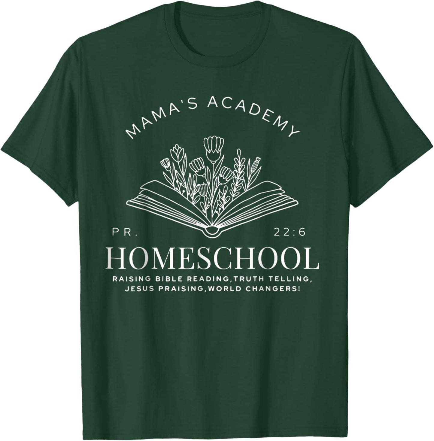 Mama's Academy Homeschool Vintage Homeschool Mama T-Shirt - T-Shirt | Forest