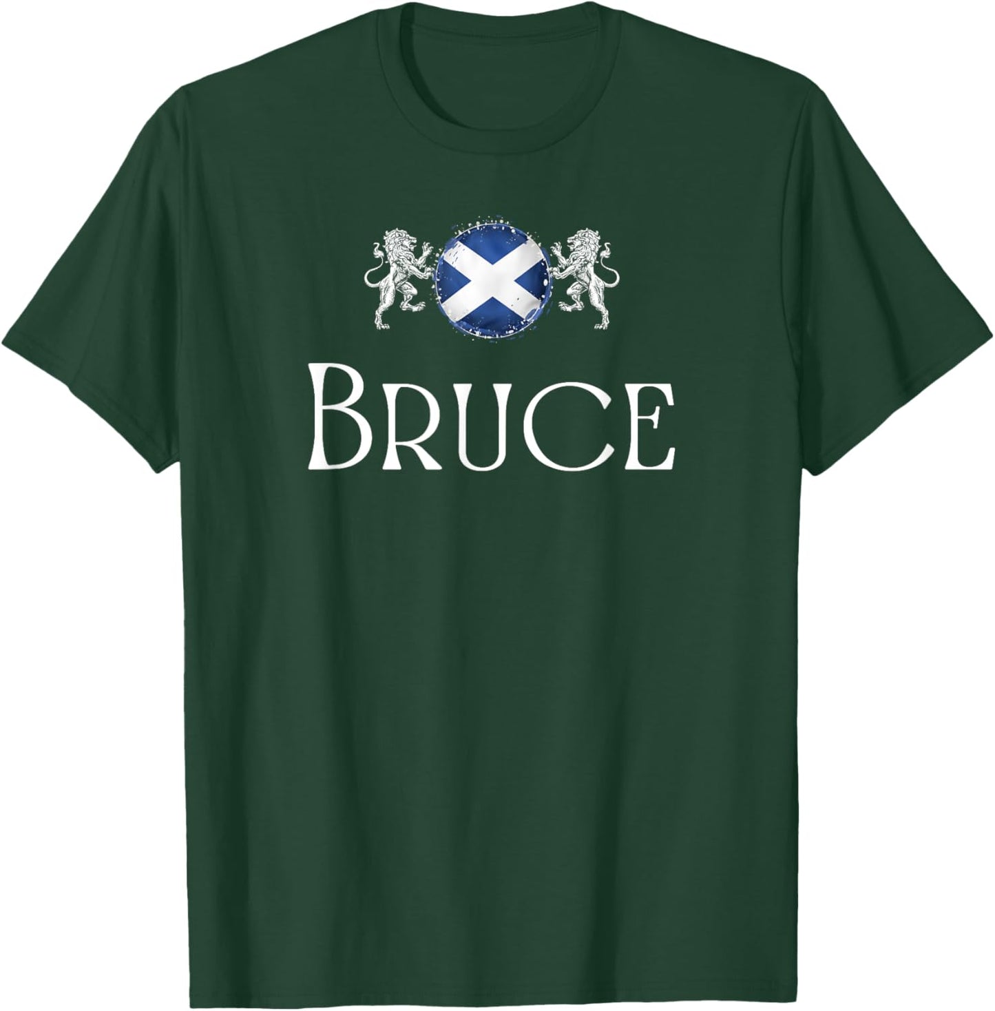 Bruce Clan Scottish Family Name Scotland Heraldry T-Shirt - T-Shirt | Forest