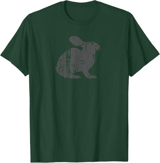 Rabbit Vintage Design - Rabbit Print T-Shirt - T-Shirt | Forest