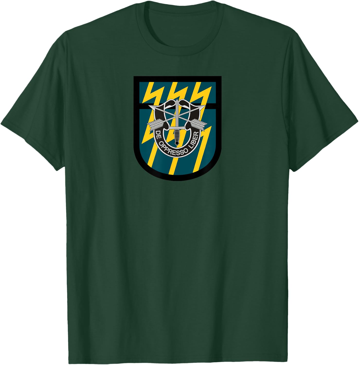 Special Forces Shirt - 12th Group (SFG )- Center T-Shirt - T-Shirt | Forest