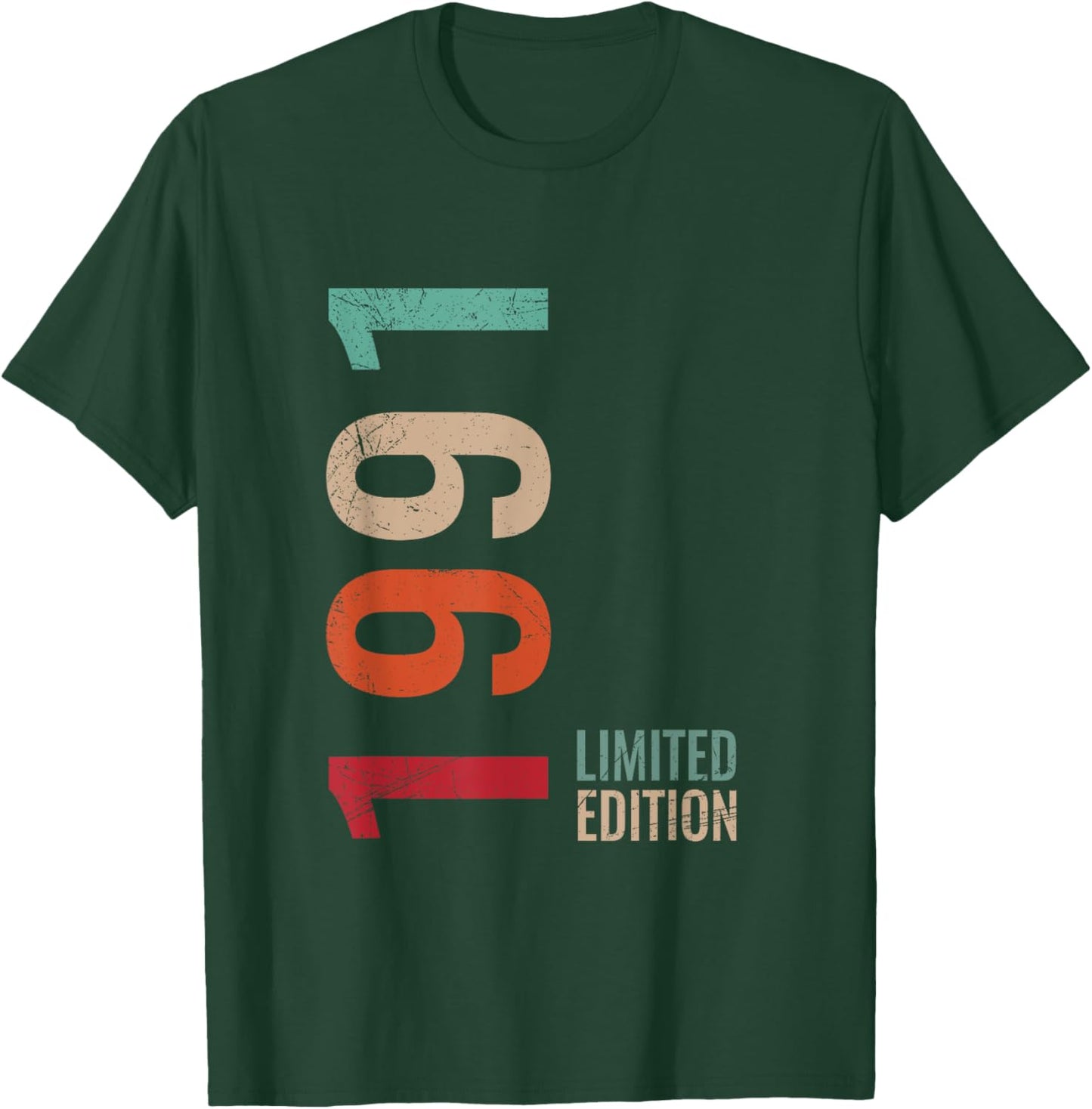 34th Birthday Husband Wife Son Daughter 34 Years Old 1991 T-Shirt - T-Shirt | Forest