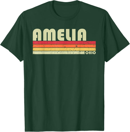 AMELIA OH OHIO Funny City Home Roots Gift Retro 70s 80s