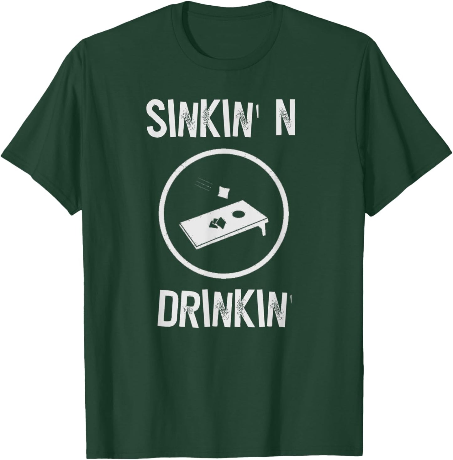 Funny Cornhole Shirts Team Beer Drinking Gift T-Shirt - T-Shirt | Forest