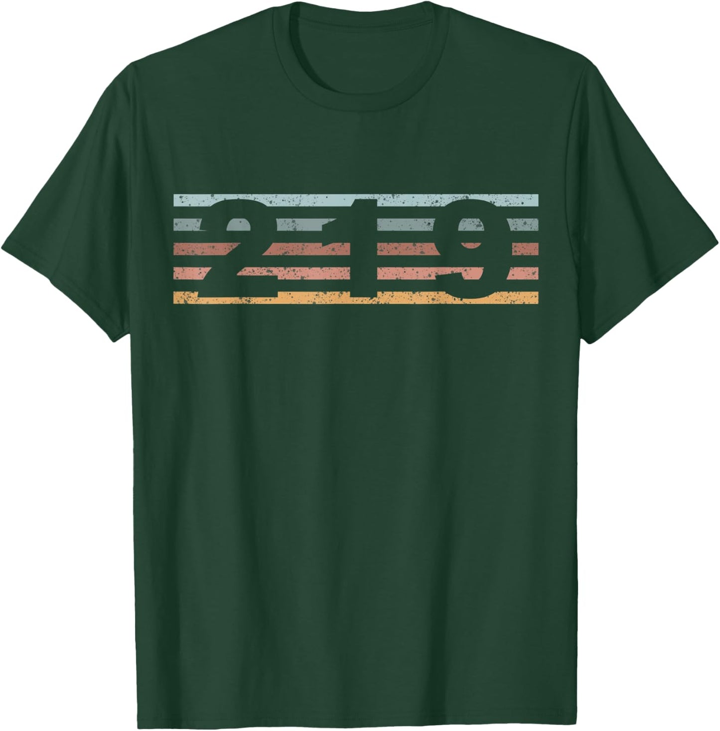 219 Area Code Retro Indiana Gary T-Shirt - T-Shirt | Forest