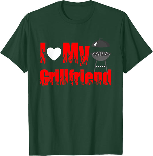 Barbeque Grill Funny Grilling I Love My Grillfriend T-Shirt - T-Shirt | Forest