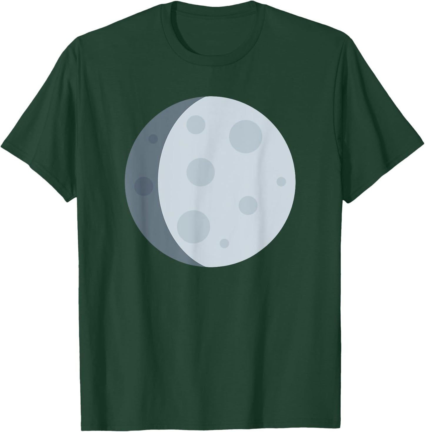 Waxing Gibbous Moon T-Shirt - T-Shirt | Forest