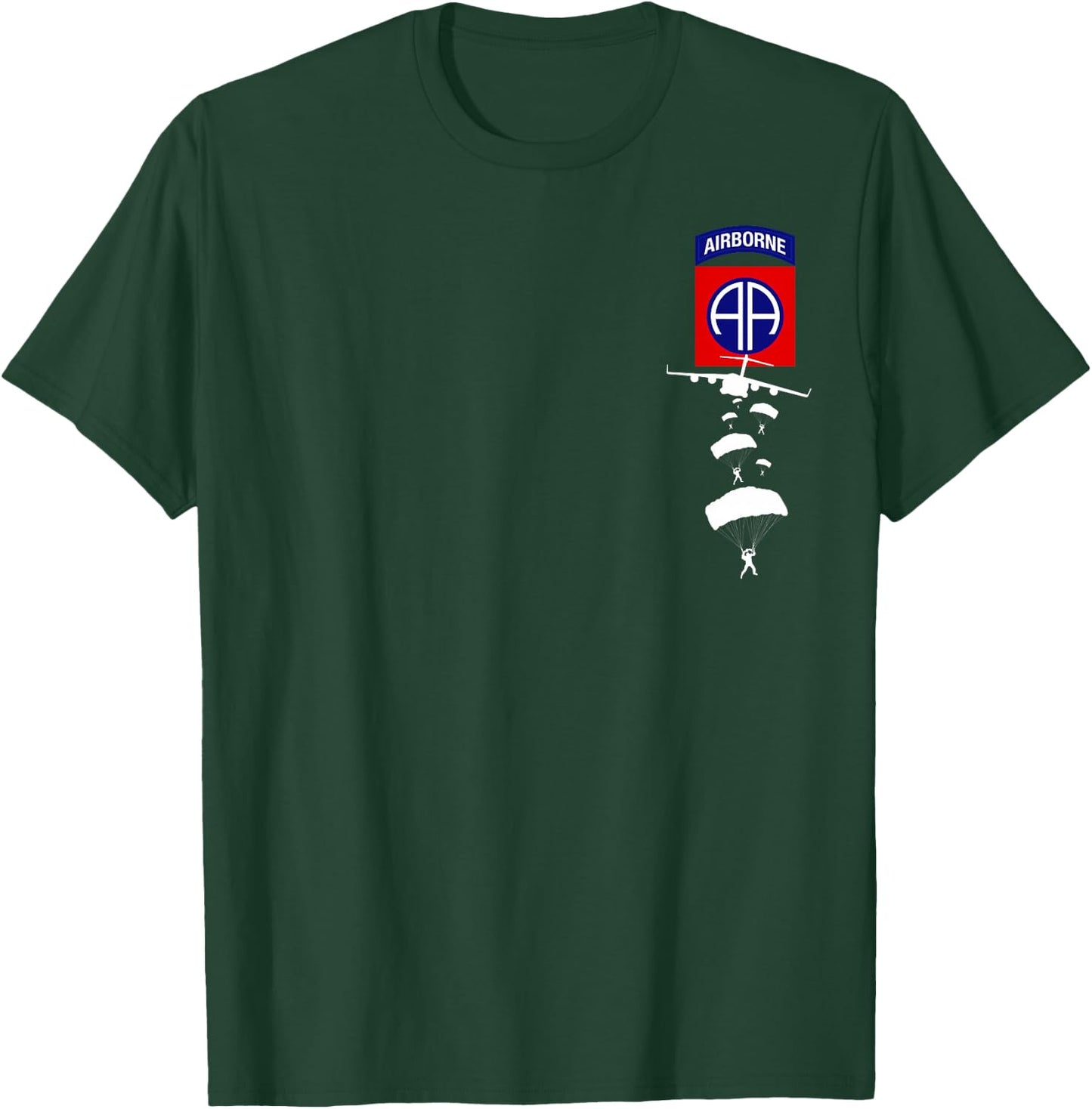 Proud US Army 82nd AIRBORNE Shirt - Veteran Day Gifts T-Shirt - T-Shirt | Forest