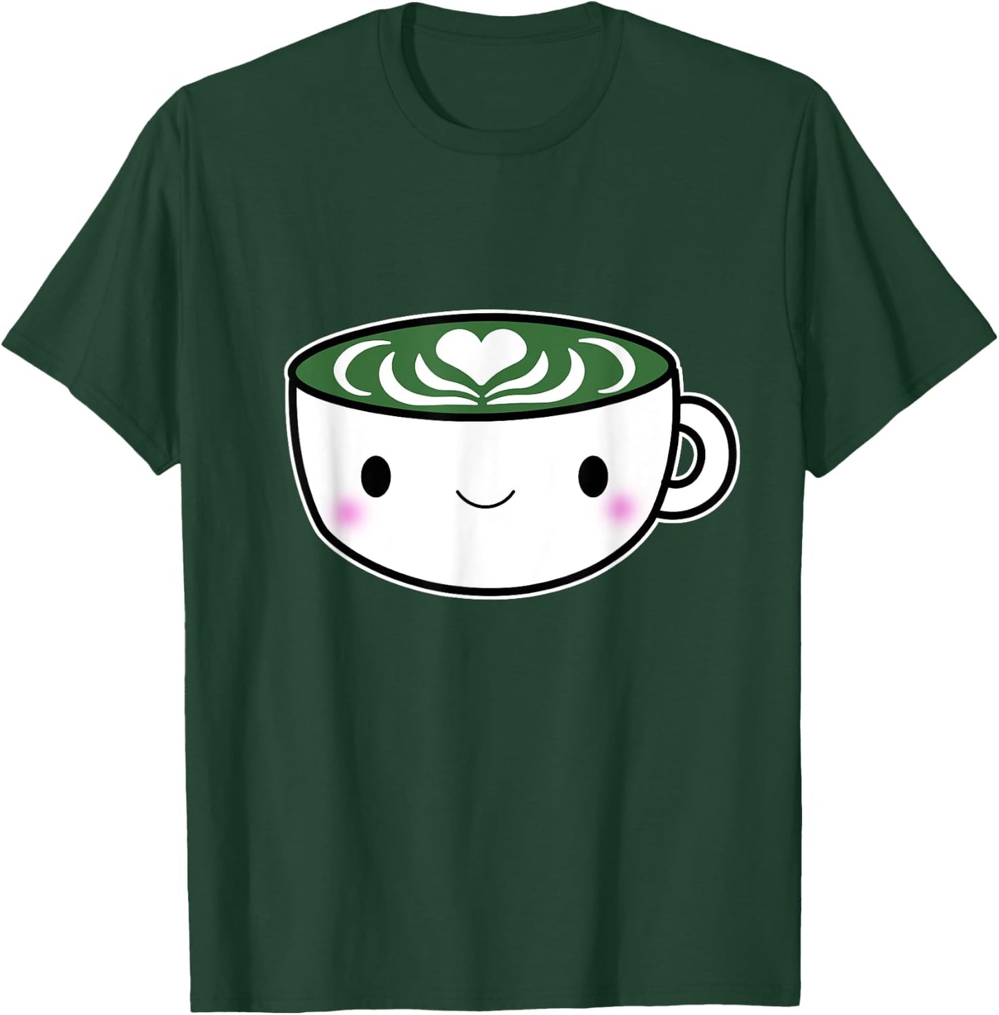 Matcha Shirts Green Tea Latte Kawaii Cute T-Shirt - T-Shirt | Forest