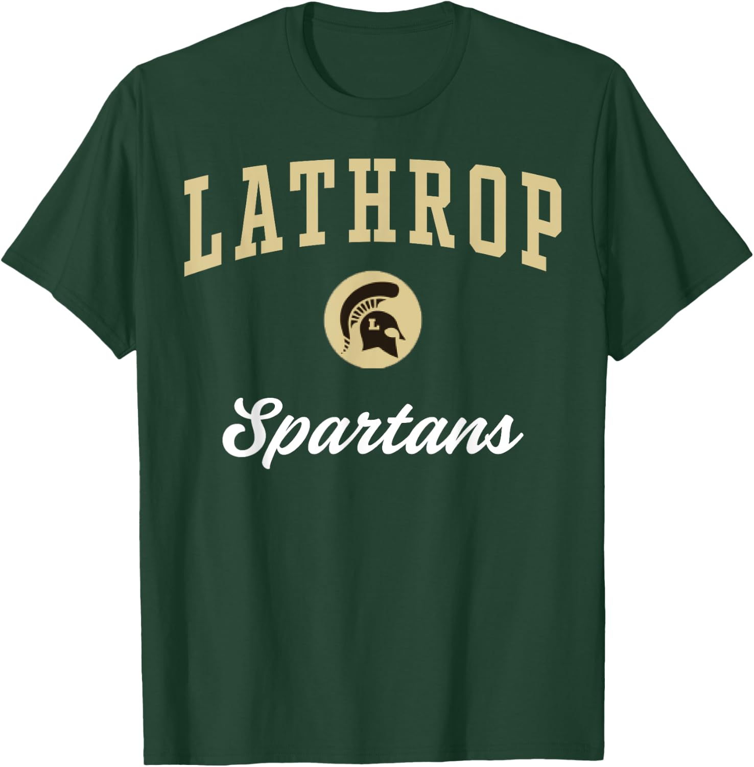 Lathrop High School Spartans C3 T-Shirt - T-Shirt | Forest