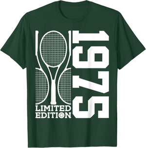 50th BIRTHDAY TENNIS LIMITED EDITION 1975 T-Shirt - T-Shirt | Forest