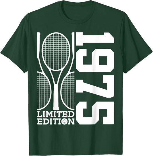 50th BIRTHDAY TENNIS LIMITED EDITION 1975 T-Shirt - T-Shirt | Forest