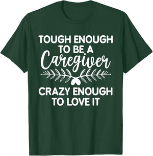 Funny Caregiver Art Men Girls Caregiving Caregiver T-Shirt - T-Shirt | Forest