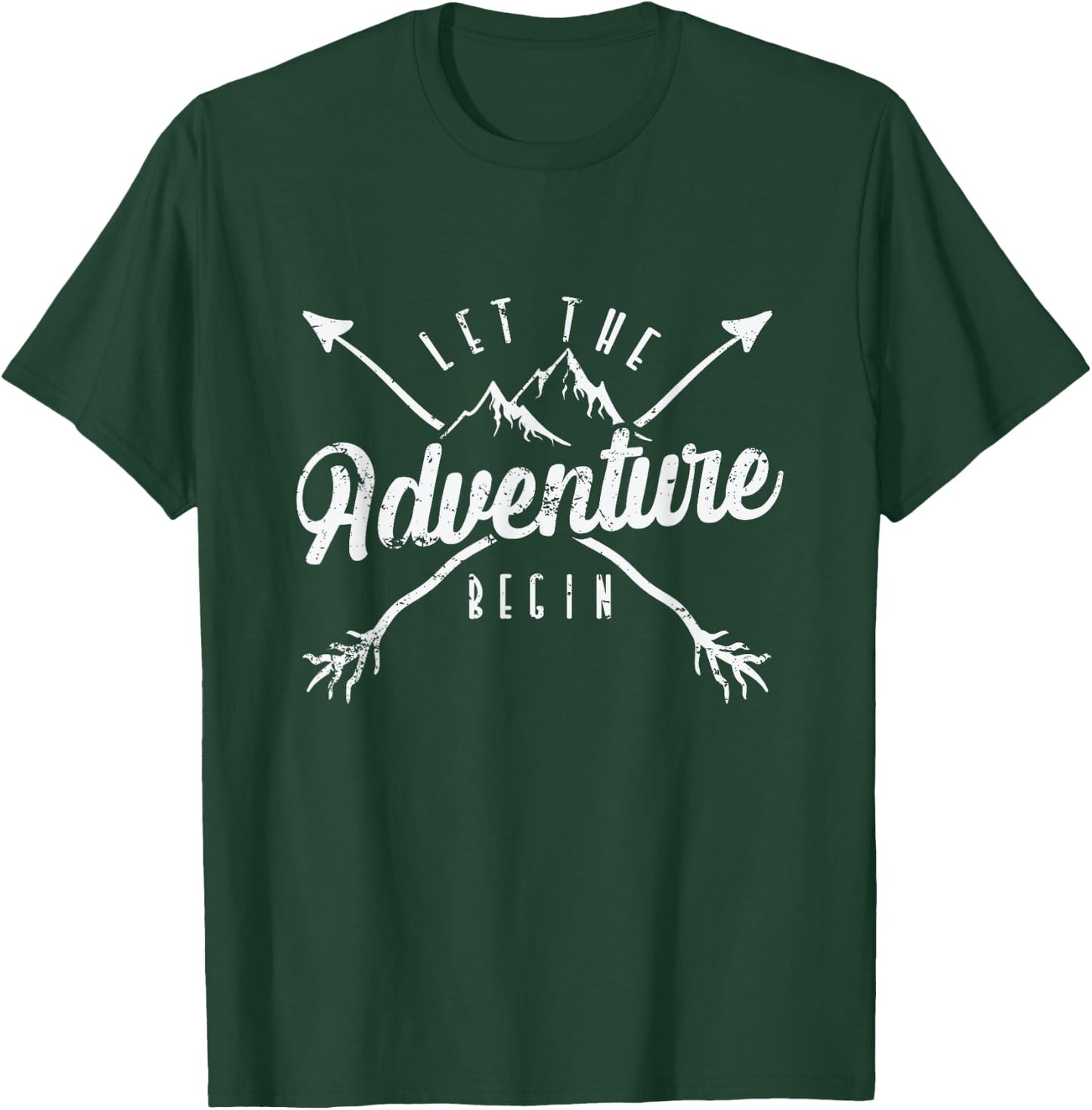 Camping "Let The Adventure Begin" T-Shirt - T-Shirt | Forest