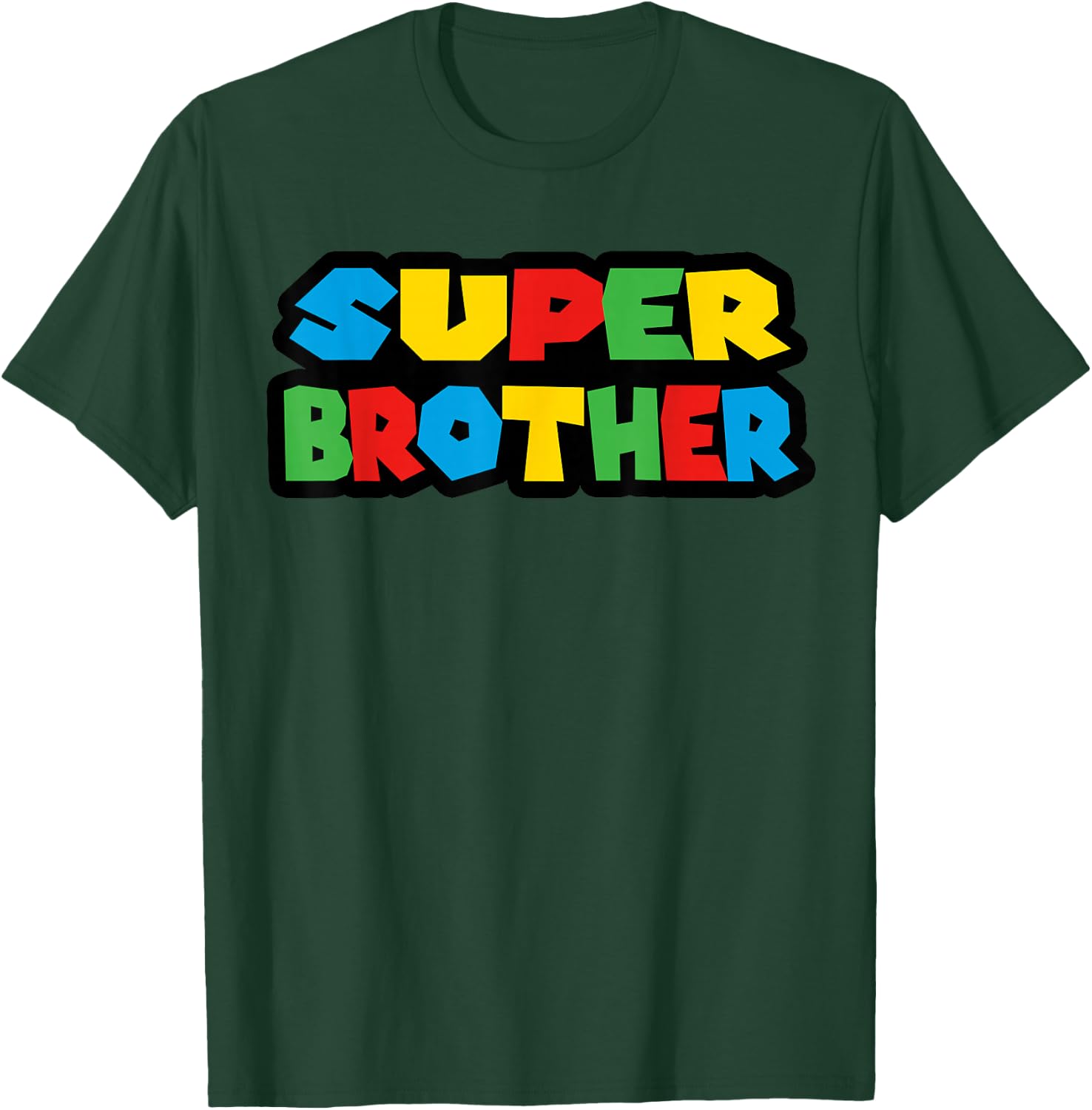 Gamer Super Brother Classic Funny T-Shirt - T-Shirt | Forest