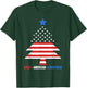 Great American Christmas Patriotic Christmas Tree Women Kids Men T-Shirt - T-Shirt | Forest