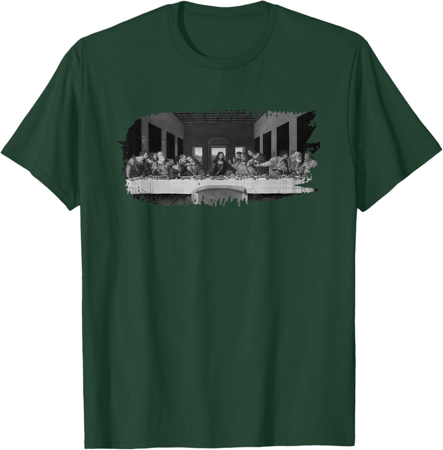 Last Supper Grunge by Leonardo daVinci T-Shirt - T-Shirt | Forest