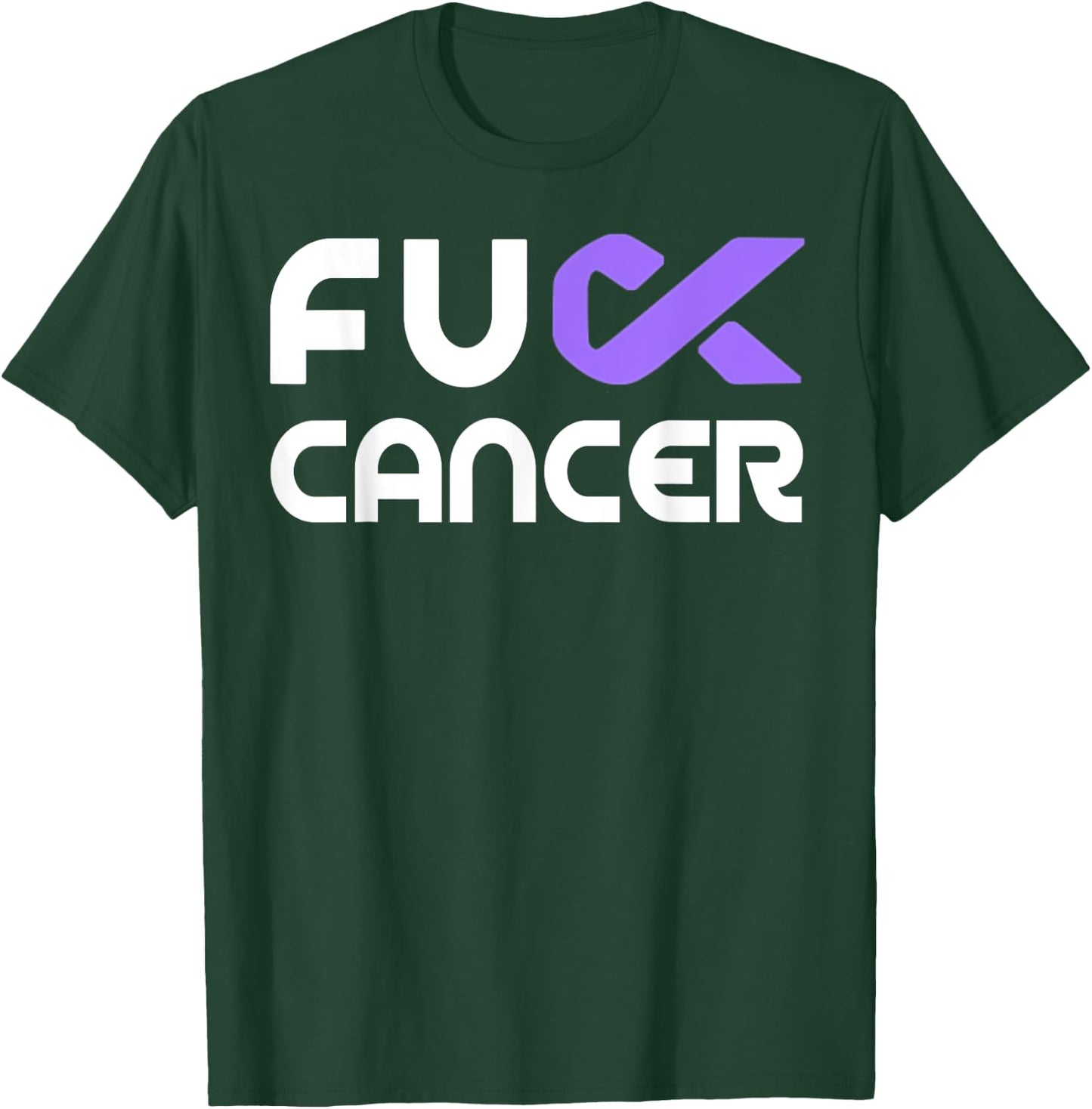 Fuck Cancer - Fuck Pancreatic Cancer Awareness T-Shirt - T-Shirt | Forest