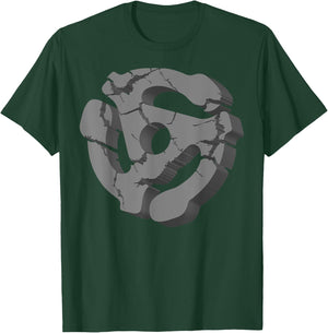 Cool Turntable 45 RPM Adapter For DJ Music Record Nerd T-Shirt - T-Shirt | Forest