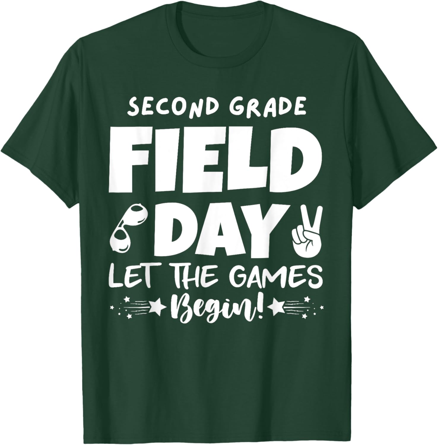 Field Day second 2nd grade Orange 2025 boy girl teacher T-Shirt - T-Shirt | Forest