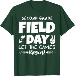 Field Day second 2nd grade Orange 2025 boy girl teacher T-Shirt - T-Shirt | Forest