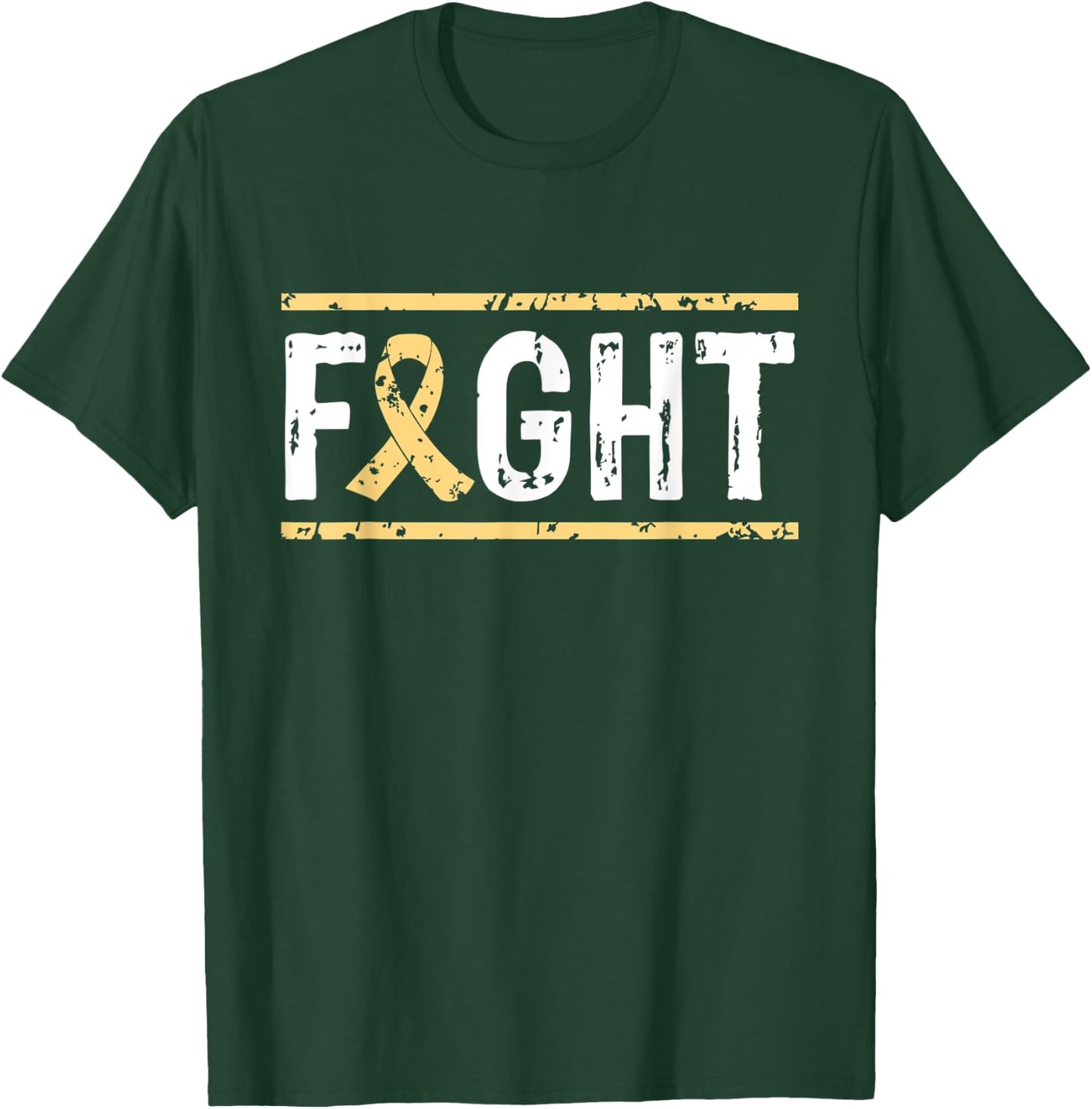 Urethral Cancer Awareness Fight Cancer Ribbon T-Shirt - T-Shirt | Forest