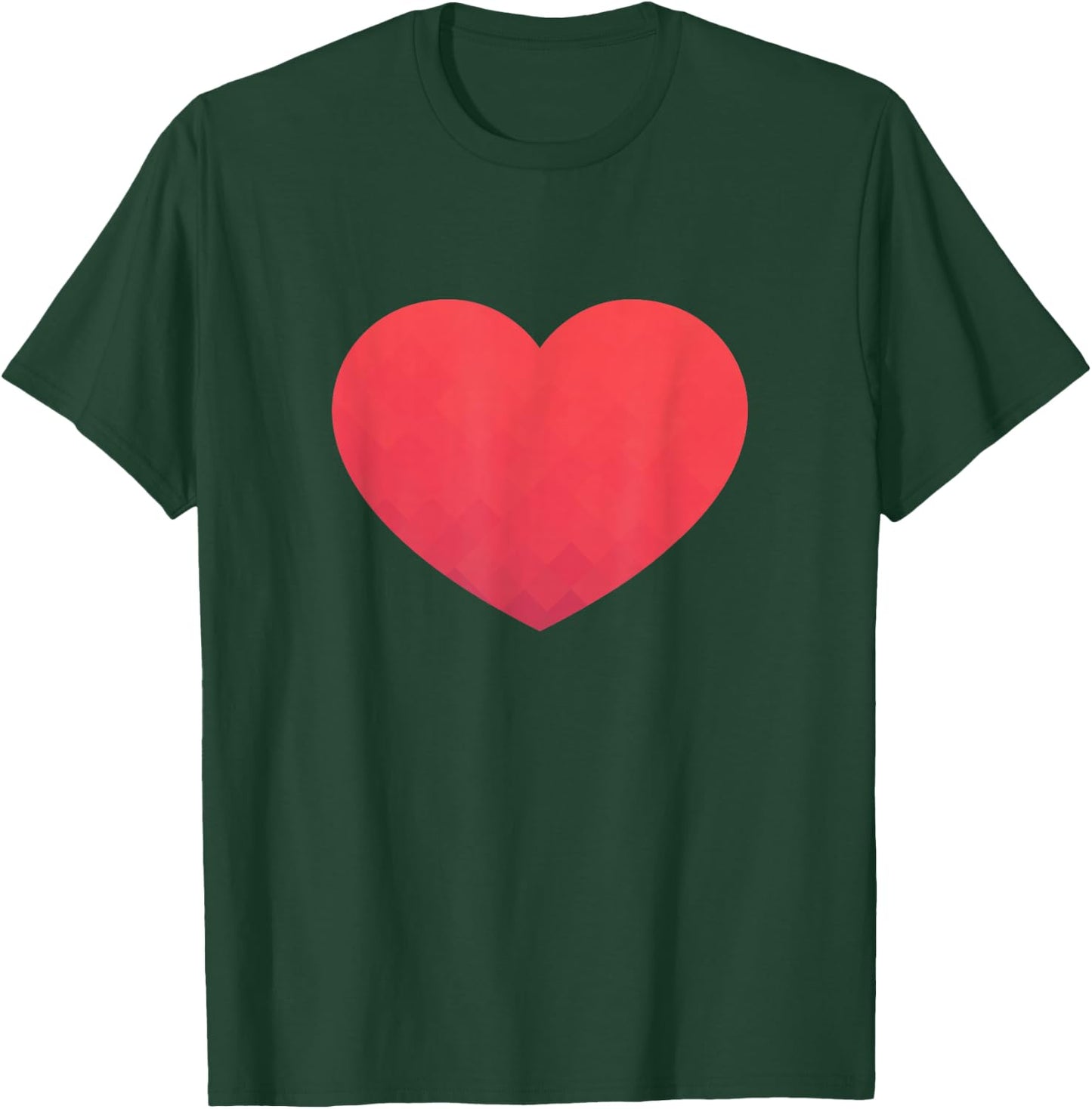 Heart Valentines Day Shirt - Graphic Novelty Love Heart T-Shirt - T-Shirt | Forest