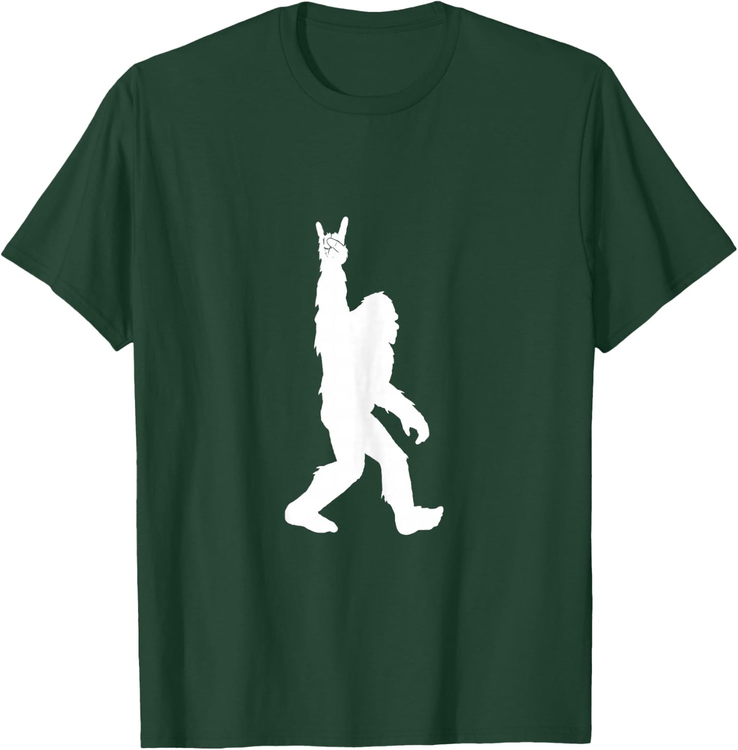 Funny Bigfoot Rock and Roll for Sasquatch Believers T-Shirt - T-Shirt | Forest