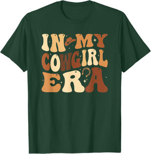Cowgirl Rodeo Western Country Melanin In My Cowgirl Era T-Shirt - T-Shirt | Forest