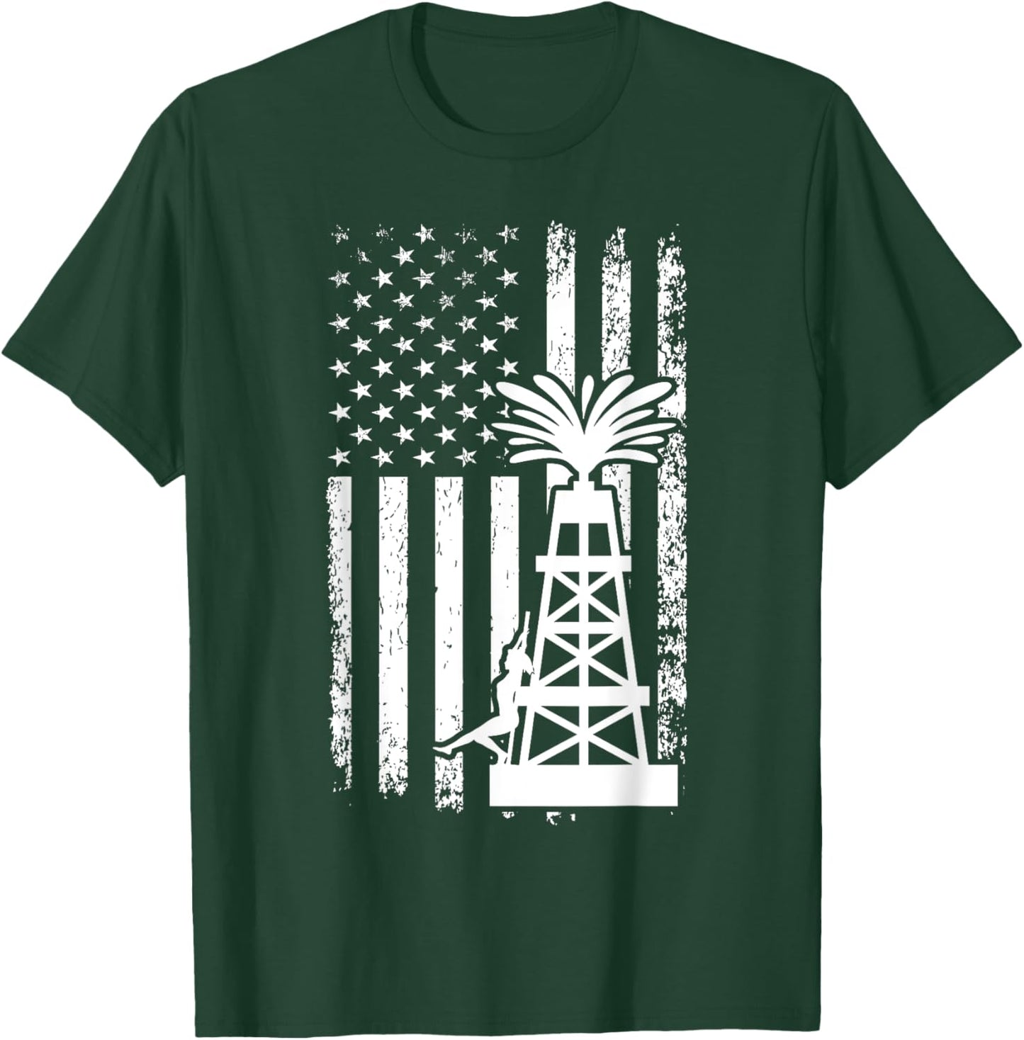 Oilfield Trash Funny Oil Rig Worker T-Shirt - T-Shirt | Forest