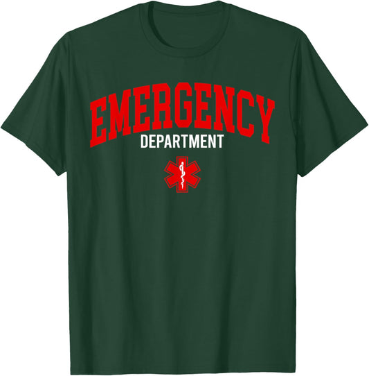 Emergency Department Registered Nurse Retro Er Nurse T-Shirt - T-Shirt | Forest
