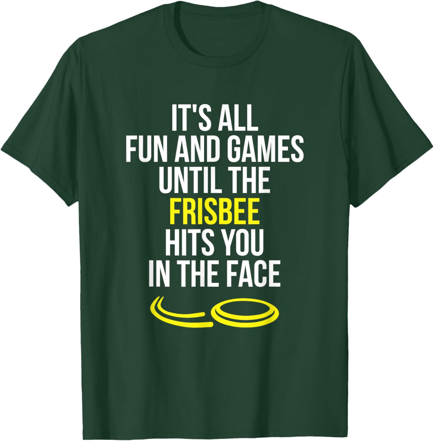 Frisbee Player Flying Disc Thrower Funny Ultimate Frisbee T-Shirt - T-Shirt | Forest