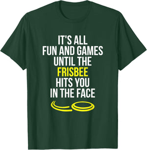 Frisbee Player Flying Disc Thrower Funny Ultimate Frisbee T-Shirt - T-Shirt | Forest