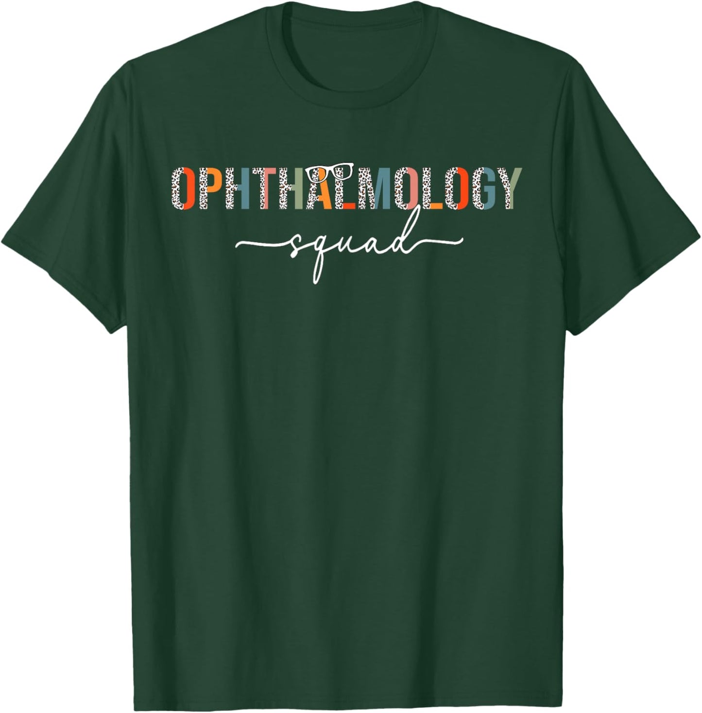 Retro Leopard Ophthalmology Squad Ophthalmologist Eye Doctor T-Shirt - T-Shirt | Forest