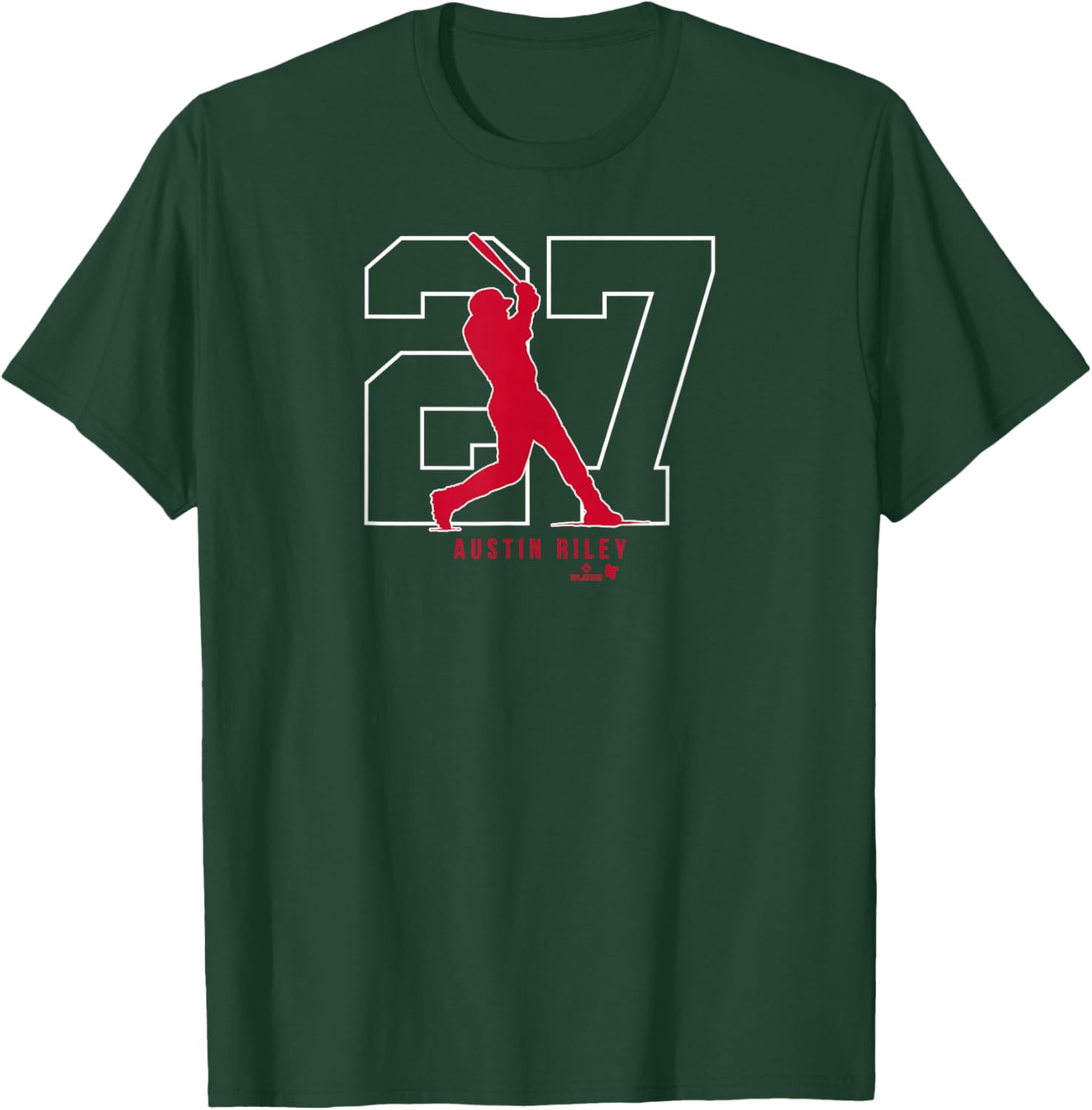 BreakingT Austin Riley 27: Atlanta - Atlanta Baseball T-Shirt - T-Shirt | Forest