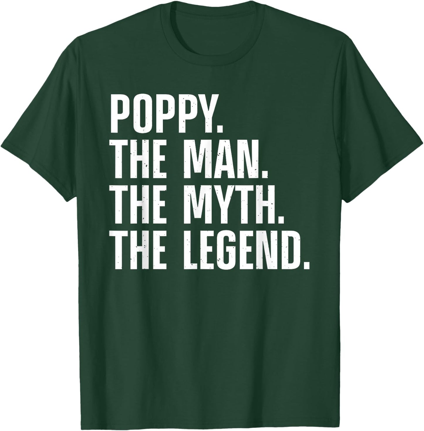 Poppy Design For Grandpa Grandfather From Grandkids Poppy T-Shirt - T-Shirt | Forest