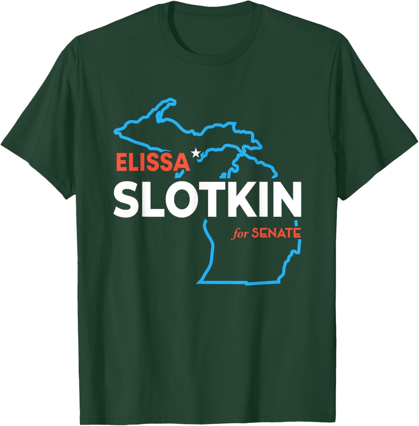 Elissa Slotkin 2024 For US Senate Michigan Democrat Senator T-Shirt - T-Shirt | Forest