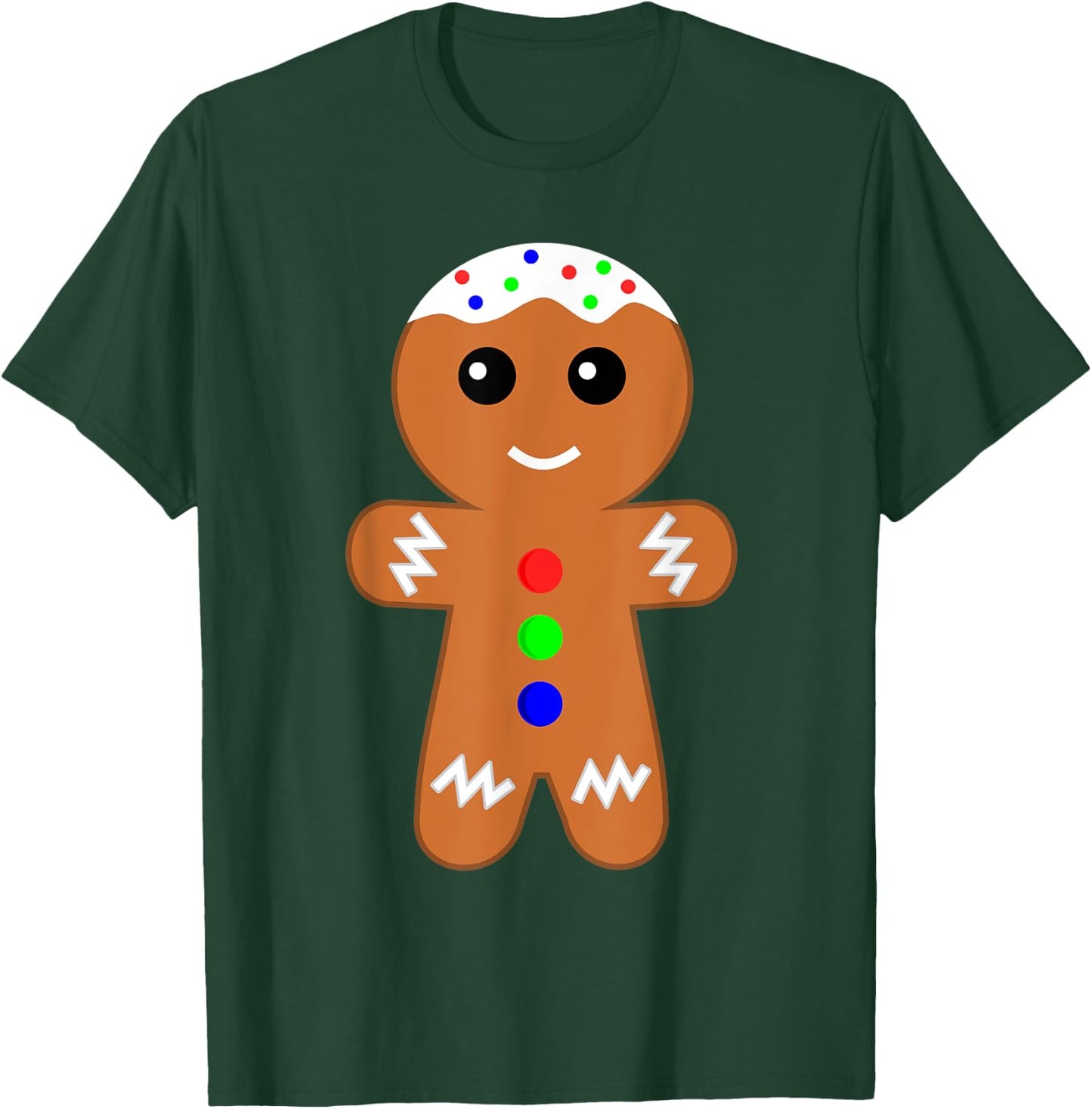 Ginger Bread Gingerbread Man Christmas Holiday Gift T-Shirt - T-Shirt | Forest