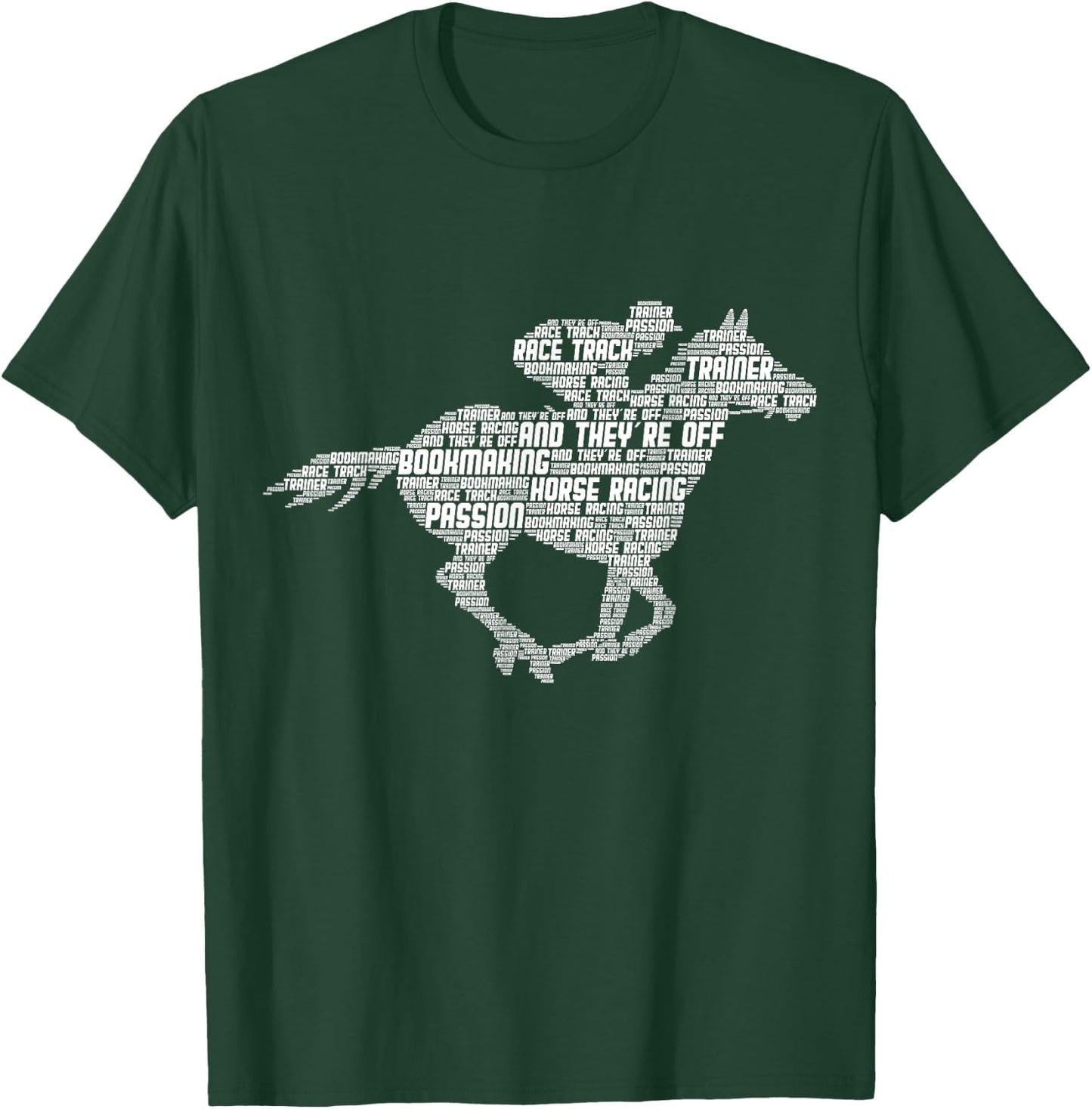Horse Racing Jockey Derby Men T-Shirt - T-Shirt | Forest