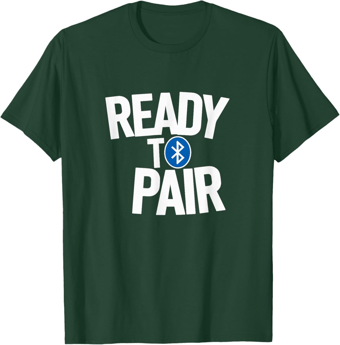 Plug-and-play Bluetooth connectivity - Simple tech-savvy nerds , Black, S T-Shirt - T-Shirt | Forest
