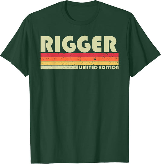 RIGGER Funny Job Title Profession Birthday Worker Idea T-Shirt - T-Shirt | Forest