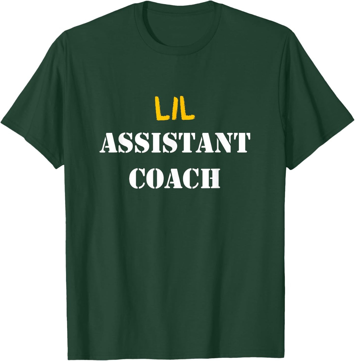 Kids Lil Assistant Coach - Kid Helper Team Sports T-Shirt - T-Shirt | Forest