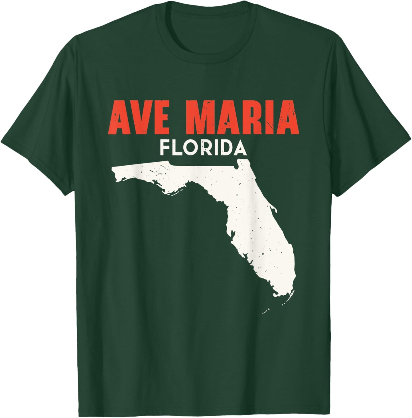 Ave Maria Florida USA State America Travel Floridian T-Shirt - T-Shirt | Forest