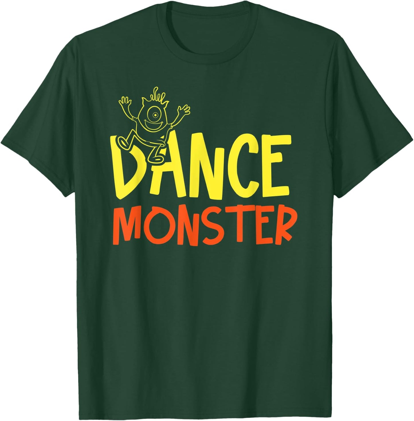 Cool Dance Monster Artwork Dancing Music Lovers T-Shirt - T-Shirt | Forest