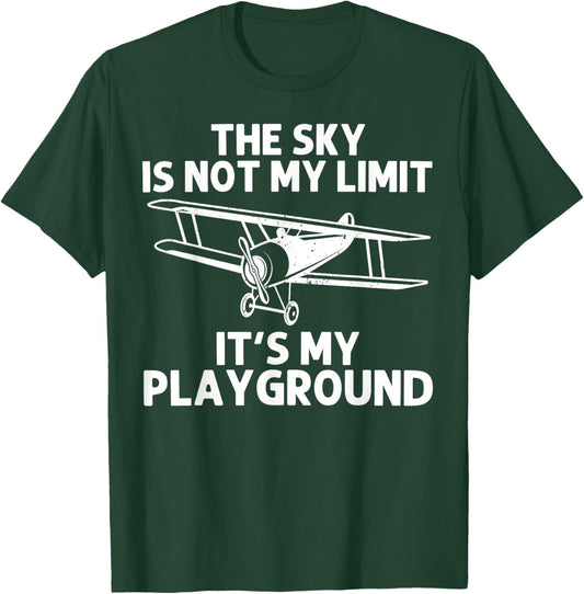 Funny Pilot Design Women Aviation Airplane Pilot T-Shirt - T-Shirt | Forest