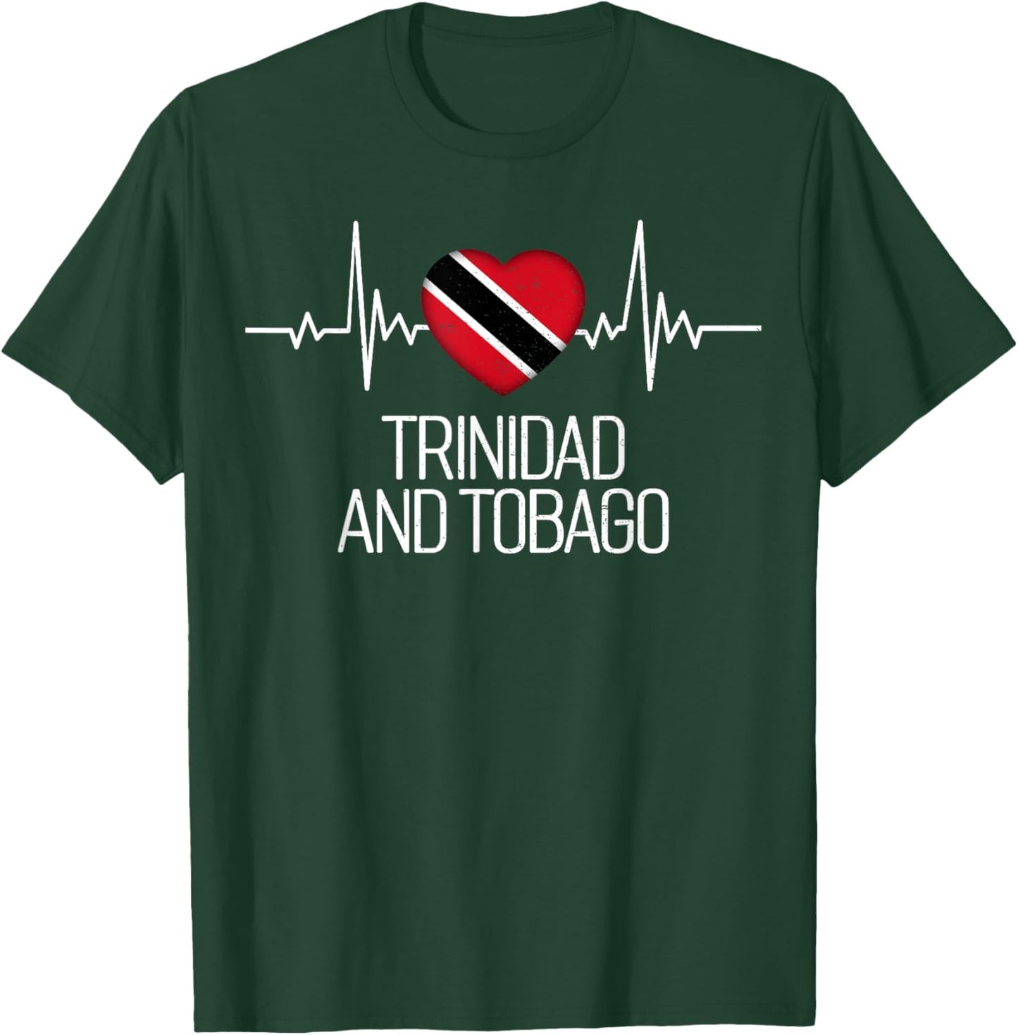 Trinidad and Tobago Flag & Proud Patriots - -Adults - Black - Small - Short Sleeve - - Modern Classic - Patriotic - Casual - All Seasons - 1 Count T-Shirt - T-Shirt | Forest