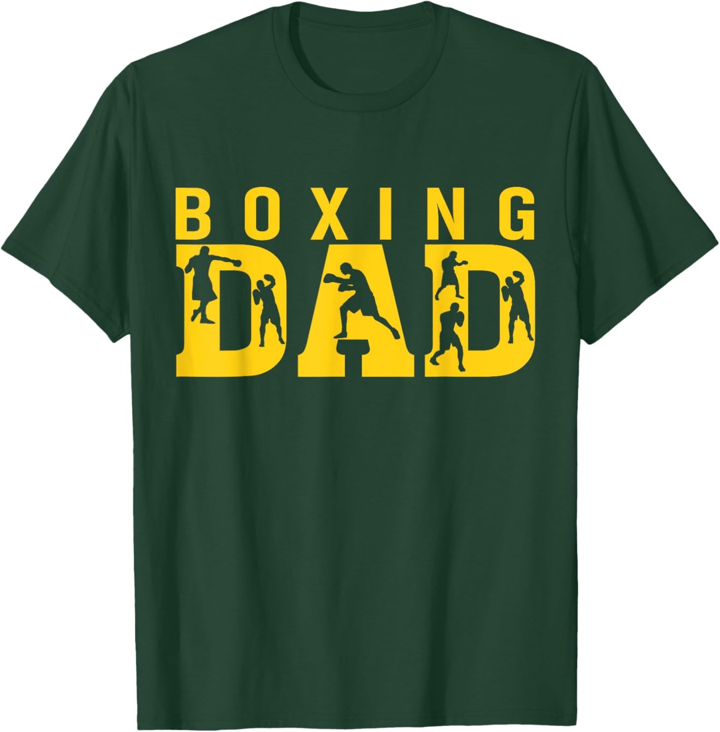 Gym Boxer Love Dad Boxing Lover Training Box Player Papa T-Shirt - T-Shirt | Forest